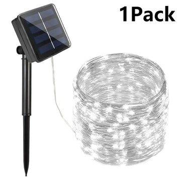 7M/12M/22M/32M LED Solar String Fairy Lights Outdoor Path Garlands Lamp Patio Waterproof Christmas Wedding Garden Street Lights Apsilon