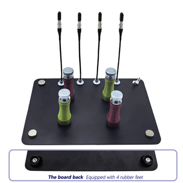 [New Upgrade] Spring-Loaded Magnetic PCB Holder – Strong Carbon Pillar, Fits 4mm Board, Includes 4 Special Clamps – Soldering St Apsilon
