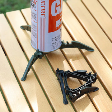 Portable Gas Canister Stand Universal Tripod Folding Frame Outdoor Camping Gas Tank Stove Base Holder Camping Supplies Apsilon