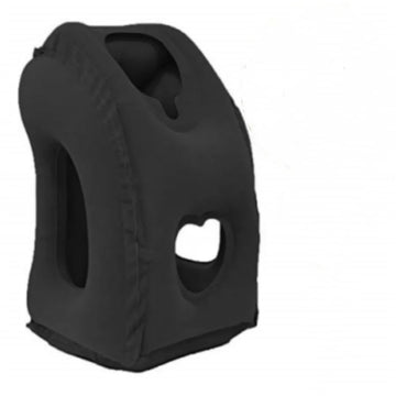 1pc Inflatable Travel Pillow, Airplane Pillow With Patented Valve Design, Travel Accessories With Neck And Head Support, Travel Apsilon