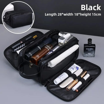 Multi Pockets PU Toiletry Bag For Women Men Travel Essentials Makeup Bags Waterproof Hanging Bag Cosmetic Washing Organizer Bag Apsilon