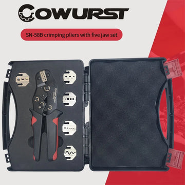 DuPont Terminal Crimping Pliers Set with Five Die Heads and Wire Stripping Pliers Tool Kit for Automotive Terminals Apsilon