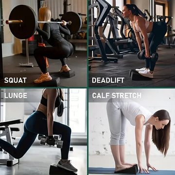 3Pcs/Set Yoga Bricks Squat Wedge Blocks Block Ramp Deadlift Slant Board Adjustable Non-Slip Calf Foot Stretcher For Exercise Gym Apsilon