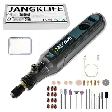 JANGKLIFE USB Cordless Rotary Tool Kit Woodworking Engraving Pen DIY For Jewelry Metal Glass Mini Wireless Drill Apsilon