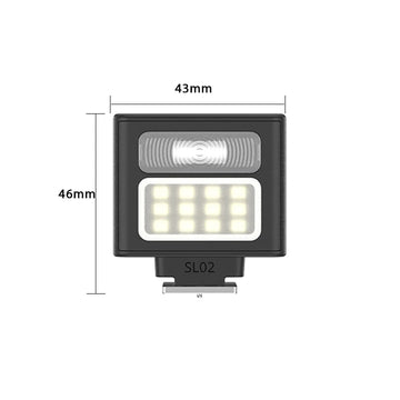Ulanzi SL01 SL02 SL03 Mini Camera Flash Light SpeedLite GN8 6500K for Canon Sony Nikon Camera DSLR Vlog Live Outdoor Photography Apsilon