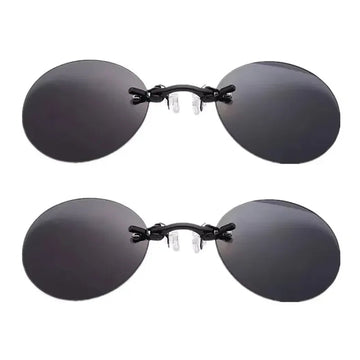 Matrix Morpheus - Zonnebril - Rond en Randloos - UV400 - Vintage - Voor Mannen - Randloze Bril Model Apsilon