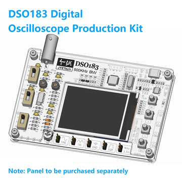 DSO183 DC 5V DIY Digital Oscilloscope Kit 0-500kHz Oscilloscope Electronic Soldering Kit Type-C Interface Suitable for Teaching Apsilon
