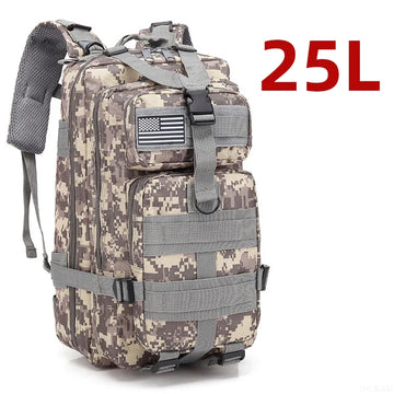 25L/50L 1000D Nylon Waterproof Trekking Fishing Hunting Bag Backpack Outdoor Rucksacks Tactical Sports Camping Hiking Apsilon