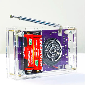 DIY FM Radio Electronic Kit 87-108MHz Adjustable Frequency Digital Display Soldering Project Practice Solder RDA5807S Apsilon