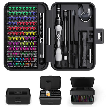 132 in 1 Precision Screwdriver Set Phillips Torx Magnetic Screwdriver Head with Storage Box 152 Bit Small Hand Repair Tool Kit Apsilon