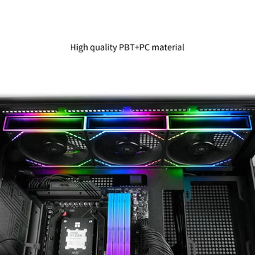 Thermalright TL-M12Q X3 120mm PC Case Cooling Fans, Daisy-Chain | 2000RPM | High Airflow | ARGB | Dual Infinity Mirrors Lighting Apsilon