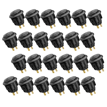 QANBA D-lite Arcade Buttons Snap-In Arcade Game Sticks DIY Kit 30mm 24mm (Boxed)24Pcs Apsilon