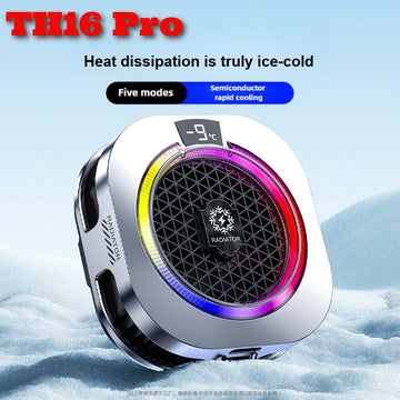 TH16 Pro High-Power AI Strong Cooling Semiconductor Magnetic&Back-clip Mobile Phone PUBG Game Cooler for IPhone Android Radiator Apsilon