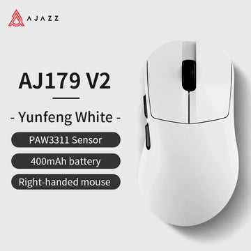 AJAZZ Wireless Gaming Mouse 3 Model With Magnetic Attraction Charging Base PAW3311 Sensor 12000 DPI For PC Laptop AJ179 V2/MAX Apsilon