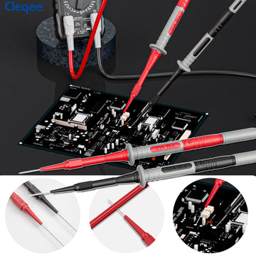Cleqee CKT004 multimeter test lead kit test cable 4mm banana plug with crocodile clip wire perforation probe for electrical test Apsilon
