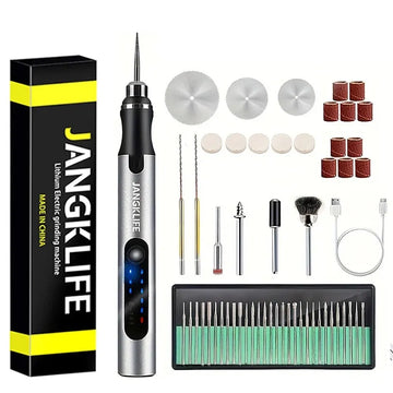 JANGKLIFE USB Cordless Rotary Tool Kit Woodworking Engraving Pen DIY For Jewelry Metal Glass Mini Wireless Drill Apsilon