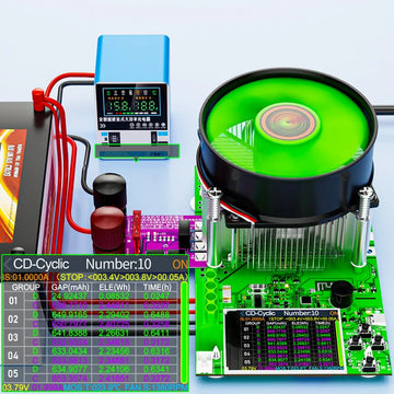 ‌Tuya WiFi Smart Battery Tester 18650 Capacity Meter USB Electronic Load Internal Resistance Detector with Real-Time APP Monitor Apsilon