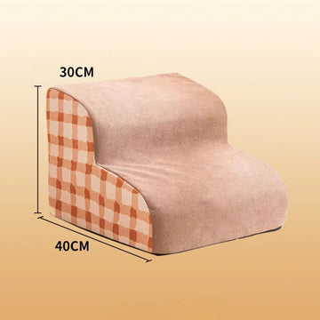 Pet 2/3 Step Dog Stair Cat Pet Ramp Ladder Washable Non Slip Removable Memory Foam Pet Products Ramp for Dog Pet Stairs for Dogs Apsilon