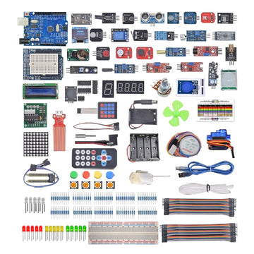 Super Starter kit with wifi module, 130 motor, HC-SR501, 1602, relay, water sensor, HC-sr04, RGB module for Arduino Diy Kit Apsilon