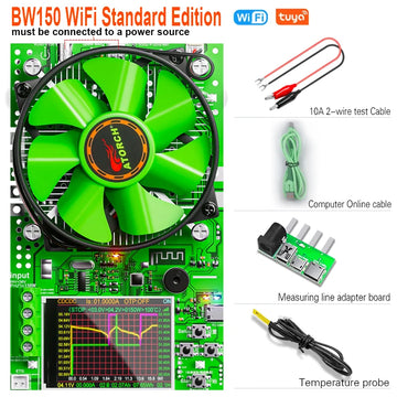 ‌Tuya WiFi Smart Battery Tester 18650 Capacity Meter USB Electronic Load Internal Resistance Detector with Real-Time APP Monitor Apsilon