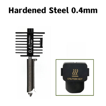 For Bambu lab A1/A1 mini/A2L Hotend Kit Hardened Steel Nozzle 0.2/0.4/0.6/0.8mm nozzle For Bambu lab 3D printer Accessory Apsilon