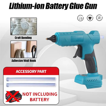 Cordless Electric Hot Melt Glue Gun 11mm Glue Stick Welding Gun Compatible with Makita 18V Battery No Battery Included Perfect Apsilon
