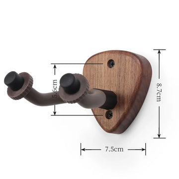 Wall Mount Guitar Hanger Holder Walnut Hook Ukulele Electric Guitar Bass Universal Bracket Adjustable Display Stand Apsilon