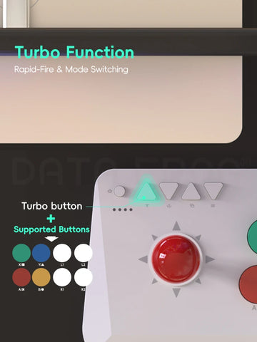 DATA FROG Y5A / Y3A MAX Arcade Stick for Switch 2 & Windows, Wireless Arcade Fight Stick, 2.4G Receiver Apsilon