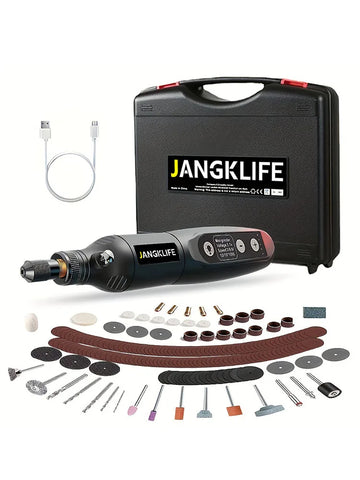 JANGKLIFE USB Cordless Rotary Tool Kit Woodworking Engraving Pen DIY For Jewelry Metal Glass Mini Wireless Drill Apsilon