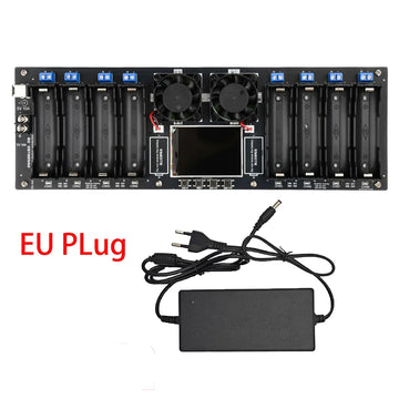 8-Channel 18650 Lithium Battery Auto Charge/Discharge Tester Capacity Internal Resistance Tester 2.4-in Screen DC 5V EU/US Plug Apsilon