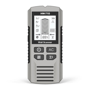 Multifunctional Wall Scanner Detector 6 in 1 LCD Digital Find Stud Wood Metal AC Wire Live Cable Detector Stud Finder Sensor Apsilon