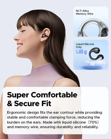SoundPEATS PearlClip Pro Wireless Earphones Bluetooth 5.4 Opean-Ear Earbuds With AI ENC Clear Call, Multipoint Connection, IPX5 Apsilon