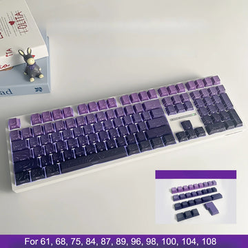 Red Contour Side Printed Shine Through Keycaps Cherry Profile Double Shot PBT Keycap for Gateron MX Switches Mechanical Keyboard Apsilon
