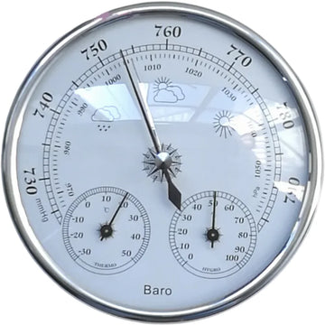 High Quality Precision Aneroid 128mm 3in1 Barometer With Thermometer and Hygrometer Humidity Tester Meter Outdoor Fishing Tool Apsilon