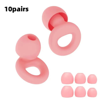 Silicone Earplugs for Swimming Sleep Noise Cancel Noise Reduction-Soundproof Reduce Disturbances -Quality loop Earplugs Apsilon