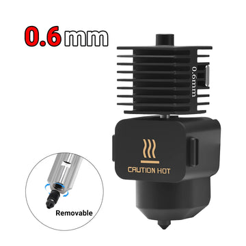 A1/A1 Mini Upgrade Hotend Kit Hardened Steel Replaceable Nozzle 0.2/0.4/0.6/0.8mm High Speed Wear Resistant Hot End Assembly For Bamboo Lab A1/A1 Mini/A2L 3D Printer Parts Apsilon