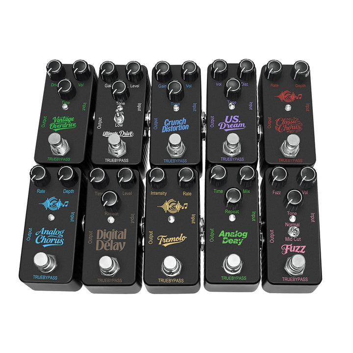 Electric Guitar Effects Pedal Mini Single Type Crunch Distortion Classic Chorus Delay    Digital Delay Apsilon