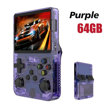 BOYHOM 256G/128G/64G R36S ARKOS 2.0 Retro Handheld Game Console 3.5'' IPS screen,Portable Pocket Game Player for  children gift Apsilon