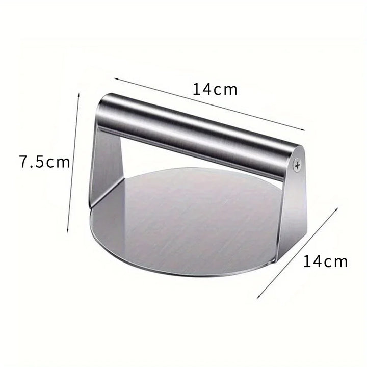 Stainless Steel Smash Burger Press Hamburger Patties Meat Masher Circular Meat Press Mold for Deli Meats Kitchen Accessories Apsilon