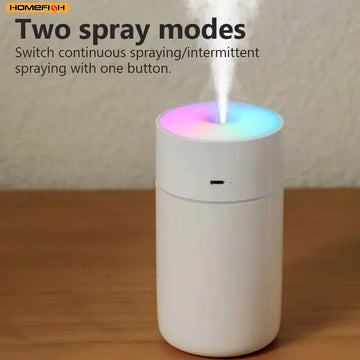 HOMEFISH Colorful Portable Mini Air Humidifier USB Rechargeable Wireless Home Car Aroma Diffuser Essential Oil Atomizer Apsilon