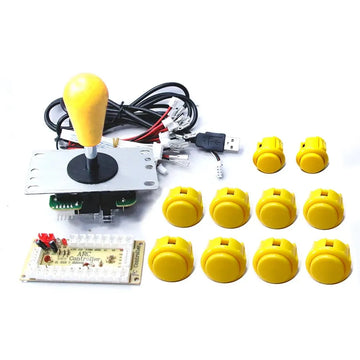 Copy SANWA Game Machine Arcade Console DIY Kit 8 Way Joystick Push Buttons For PC Raspberry Pi Zero Delay USB Board Controller Apsilon