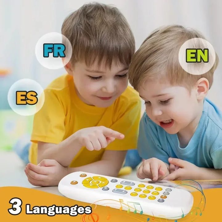 Infant Simulation TV Remote Control Toys with Music and Light Musical Baby Toy Sensory Remote Kids Baby Toys for 1 2 3 Years Old Apsilon