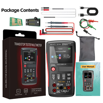 ZOYI ZT-XT1 2-in-1 LCR Digital Multimeter & Transistor Tester, for Voltage Resistance Diode Continuity Testing Apsilon