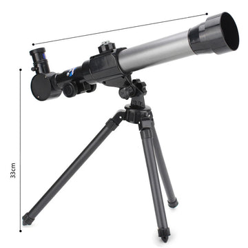Children Science Astronomical Telescope  Monocular Introductory Teaching Aids High Powered Eyepiece 20X 30X 40X Apsilon