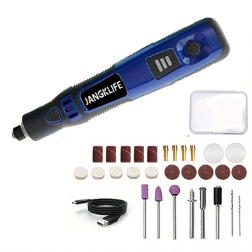 JANGKLIFE USB Cordless Rotary Tool Kit Woodworking Engraving Pen DIY For Jewelry Metal Glass Mini Wireless Drill Apsilon