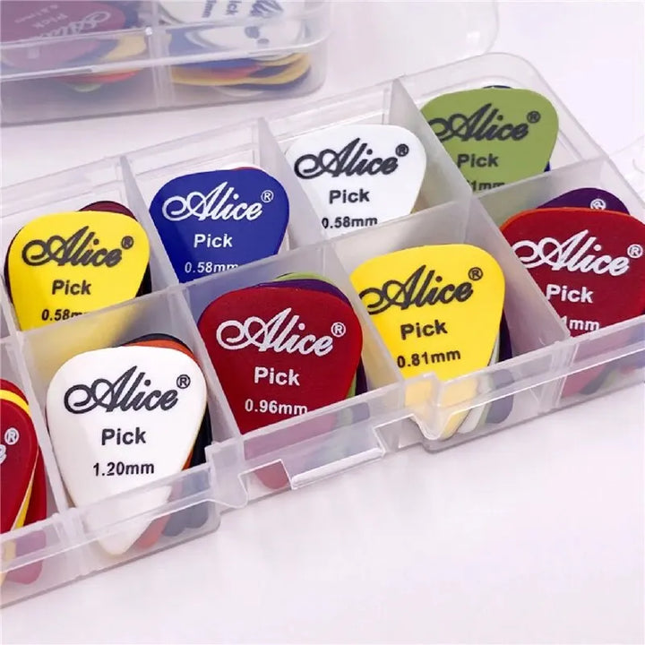 Multicolor Guitar Picks 50/100 Pieces Mixed ABS Premium Plastic Guitar Picks for Acoustic Electric Guitars Bass Or Ukulele Apsilon