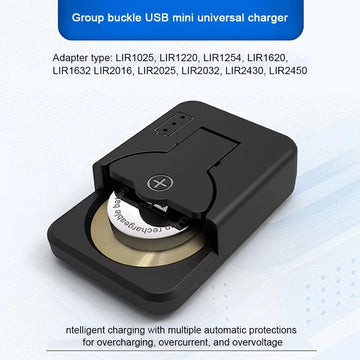 Button Battery Charger With LED Indicator Portable Charger Universal For LIR2016 LIR2025 LIR2032 Accessories Apsilon