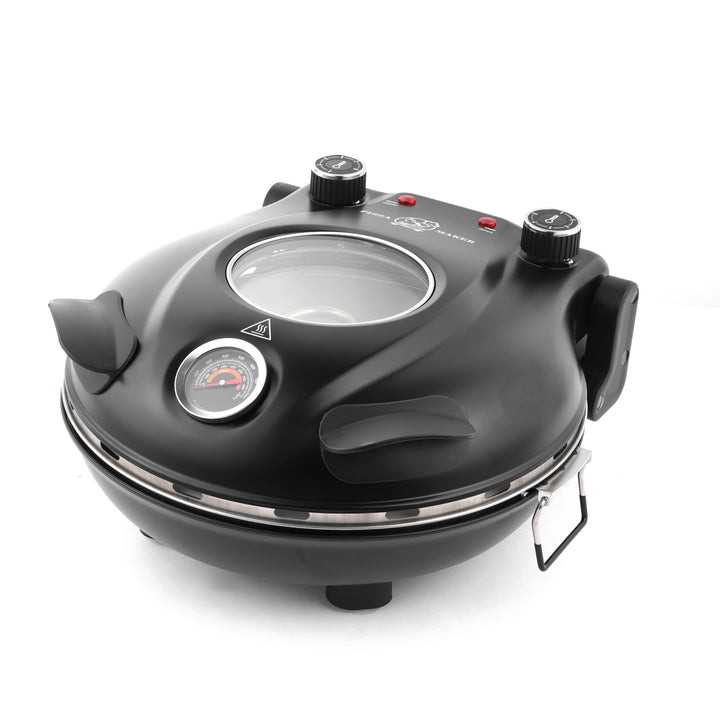 Klaif Electric Pizza Maker, 420℃, 1200 Watt, 5 Separate Temperature Levels, Flame Resistant Stone Plate 1200W 32cm Apsilon