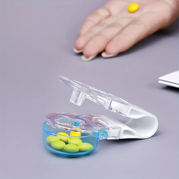 1pc Portable Pill Taker Remover with Medicine Box Household Gadgets, Tablets, Pills  Assistance Tool New Design  Pill Dispenser Apsilon