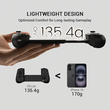GameSir X5 Lite Game Controller for Android, iPhone 16/15, iPad mini - Hall Effect Joysticks, App Support for Mobile Gaming Apsilon